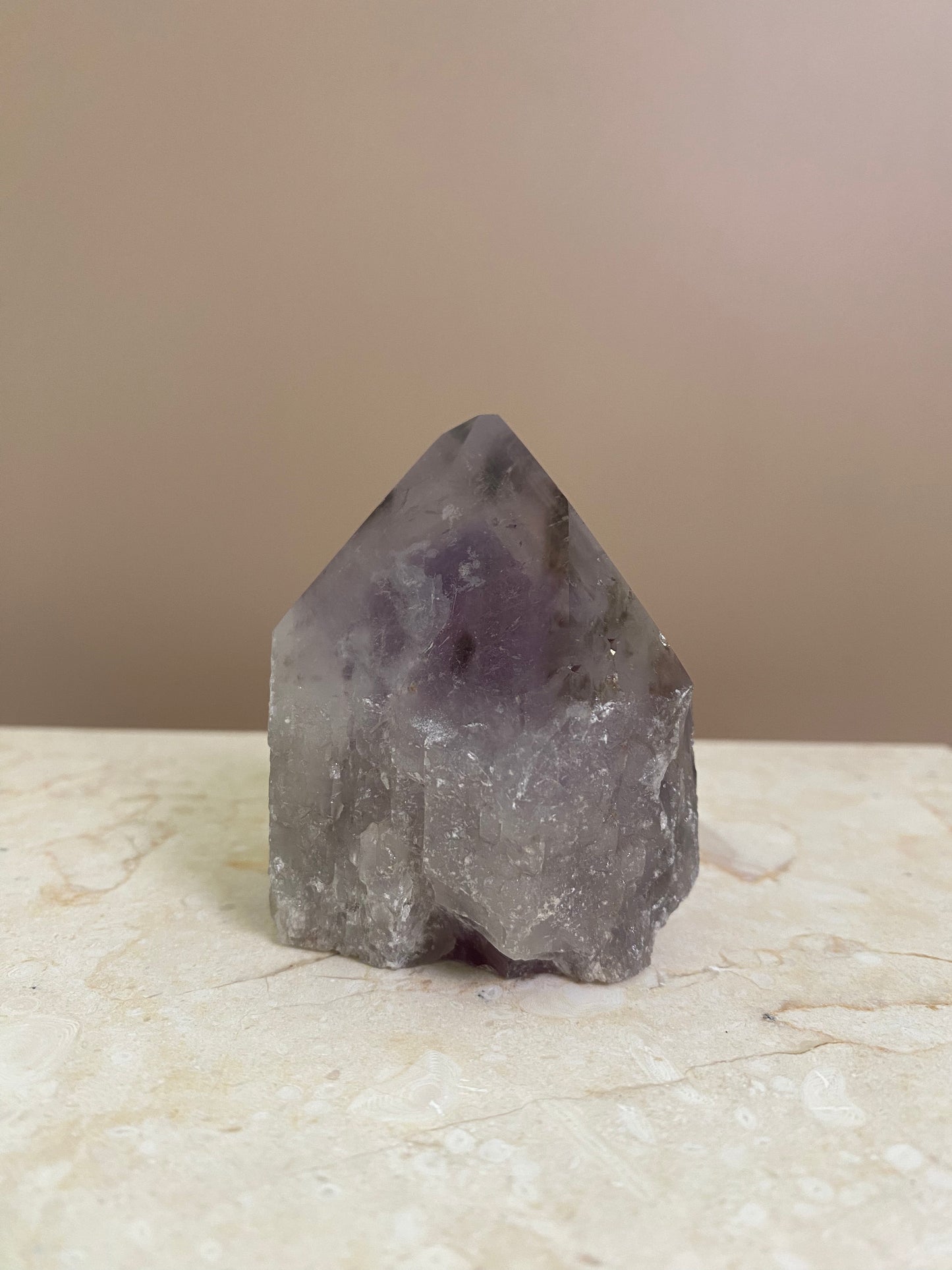 AMETHYST PHANTOM RAW POINT CUT BASE #7