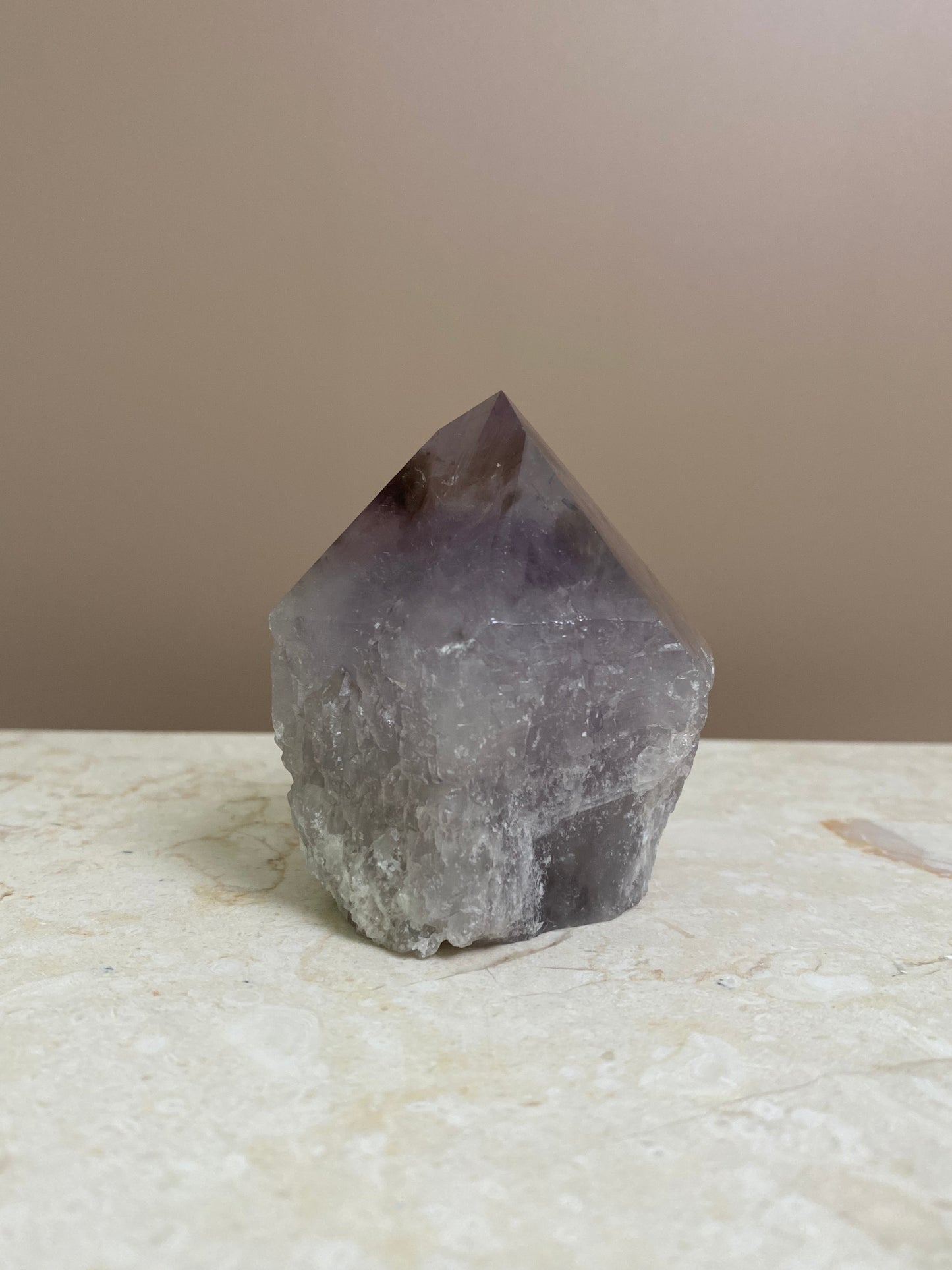 AMETHYST PHANTOM RAW POINT CUT BASE #1