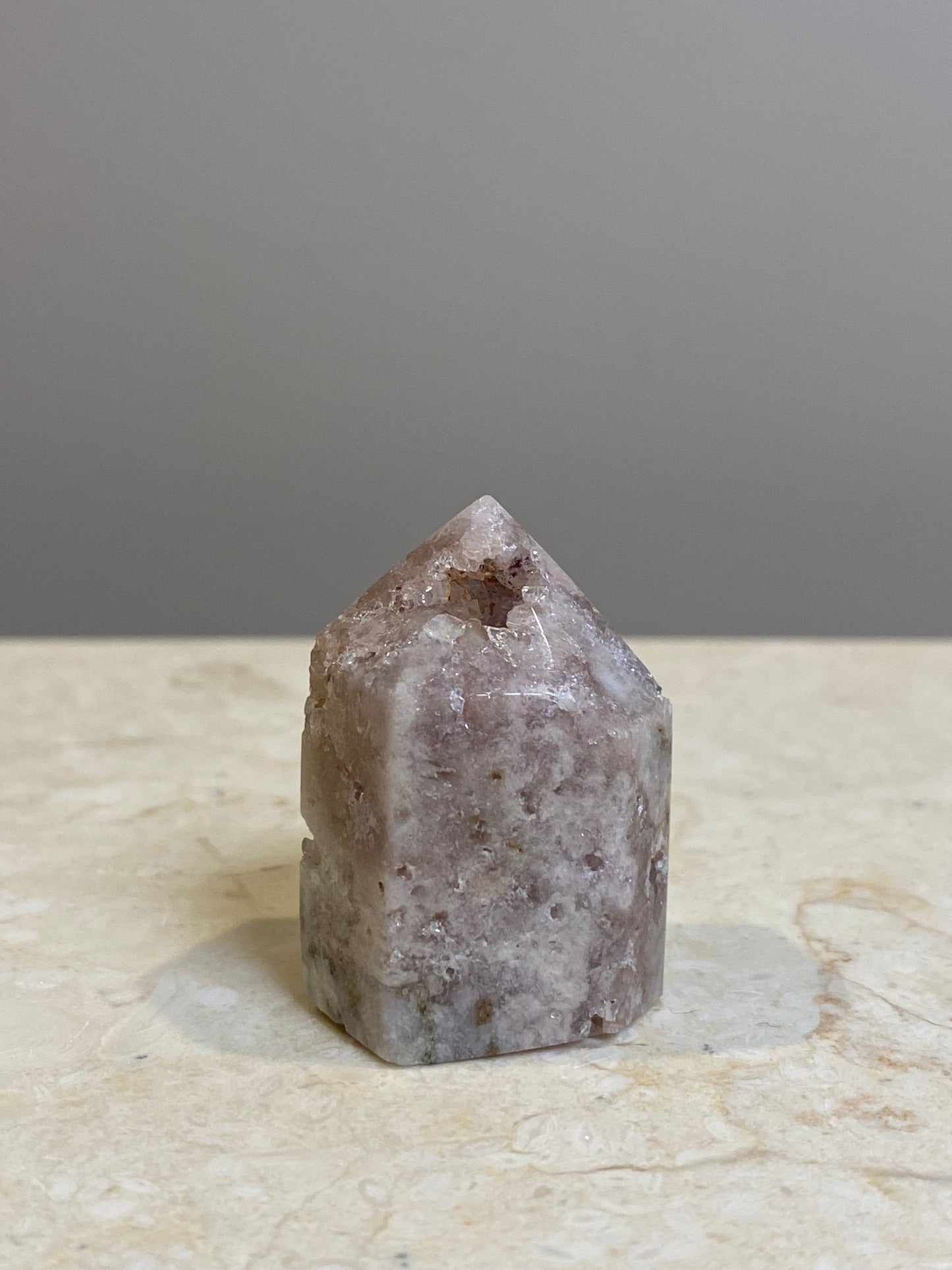 PINK AMETHYST GEODE TOWER'S