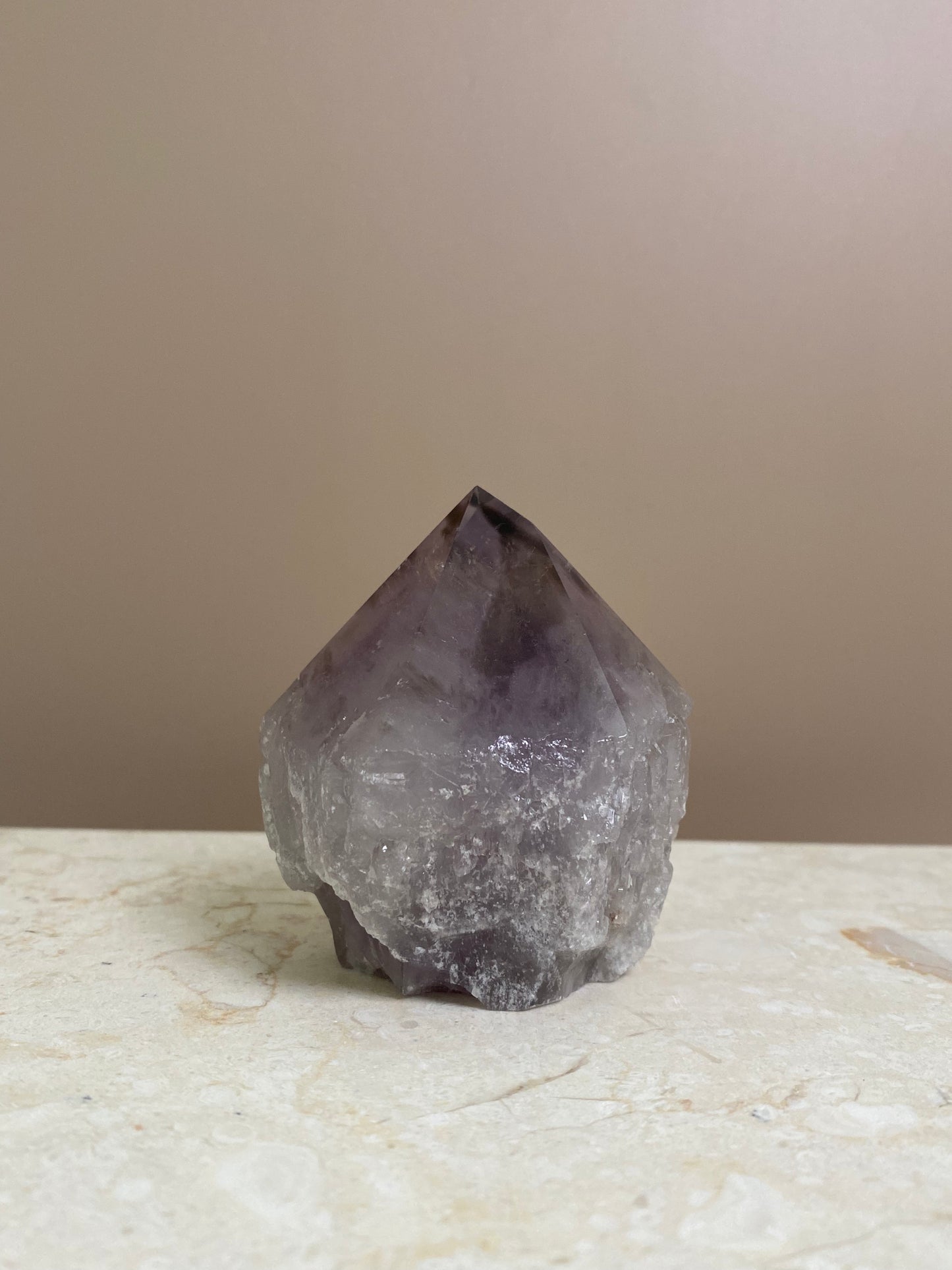 AMETHYST PHANTOM RAW POINT CUT BASE #1