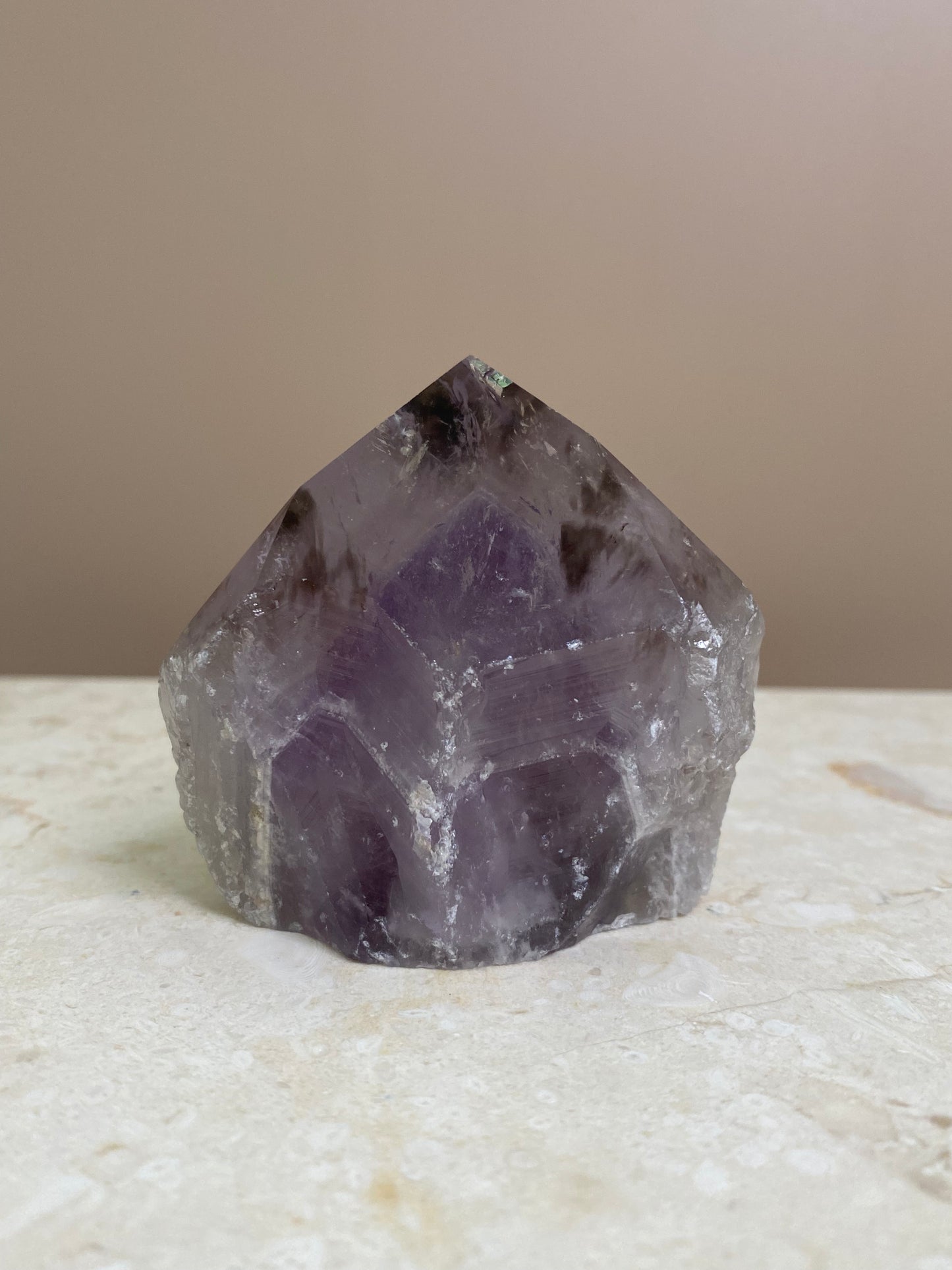 AMETHYST PHANTOM RAW POINT CUT BASE #2