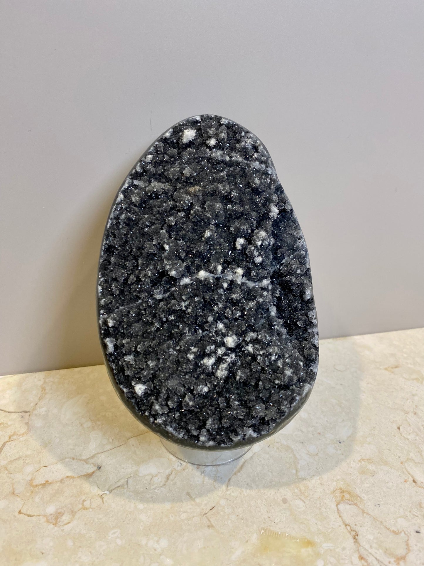 BLACK AMETHYST EGG CLUSTER #2