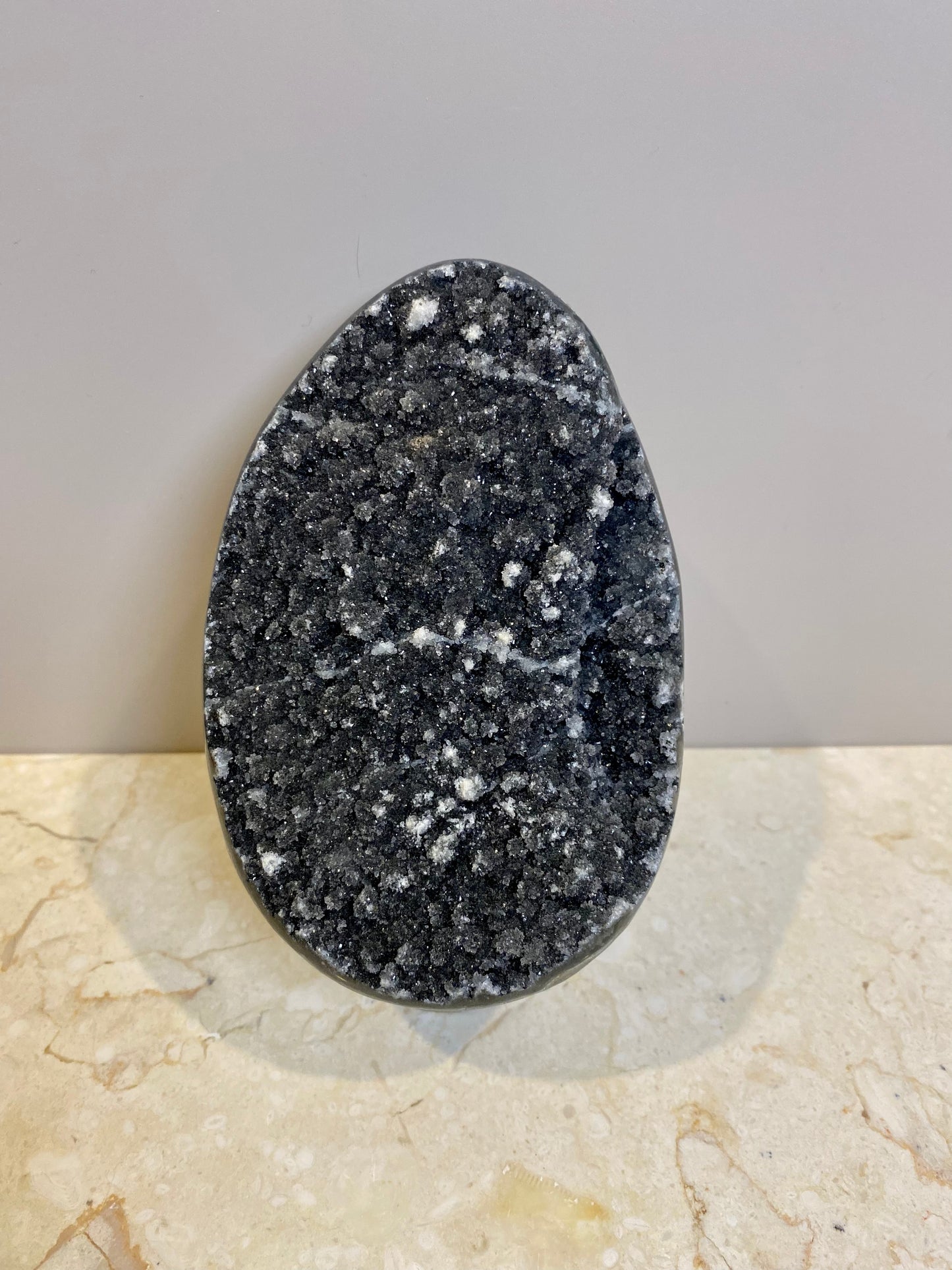 BLACK AMETHYST EGG CLUSTER #2