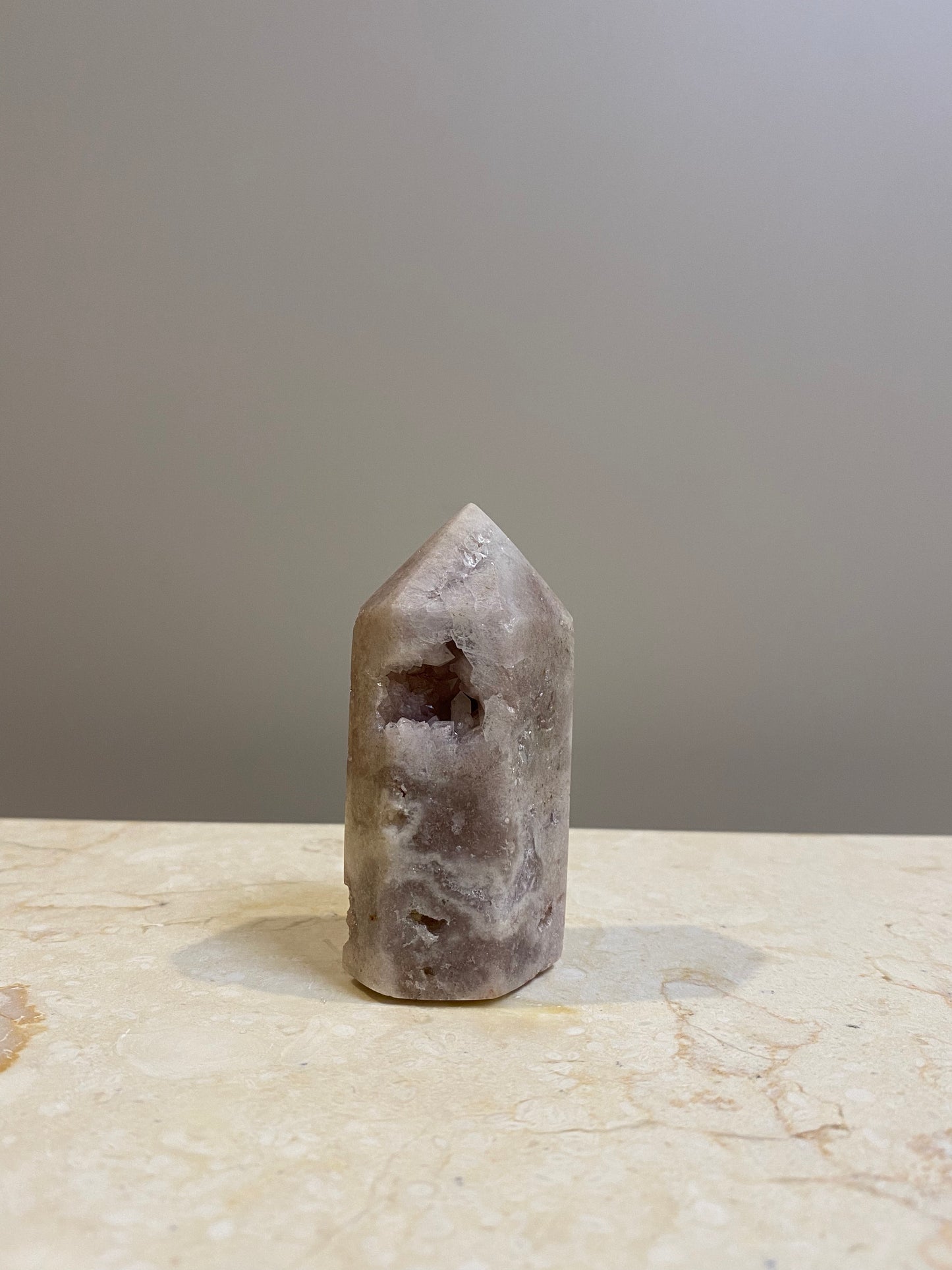 PINK AMETHYST GEODE TOWER'S