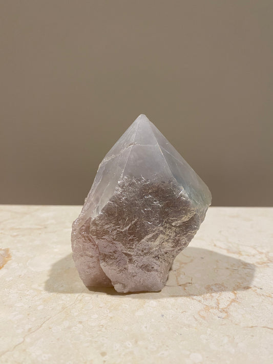 AURA ROSE QUARTZ CUT BASE #3