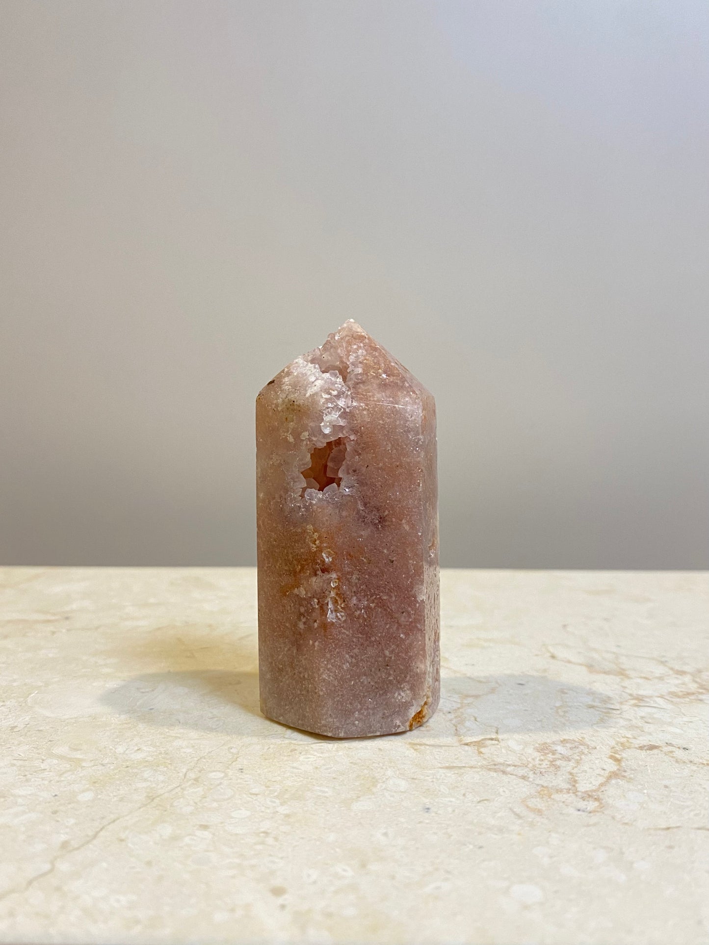 PINK AMETHYST GEODE TOWER'S