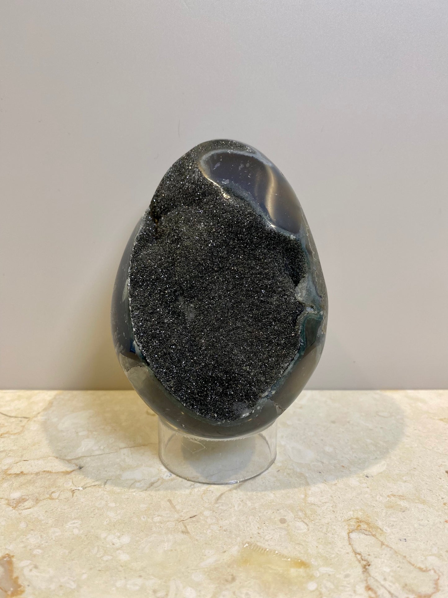 BLACK AMETHYST EGG CLUSTER #3