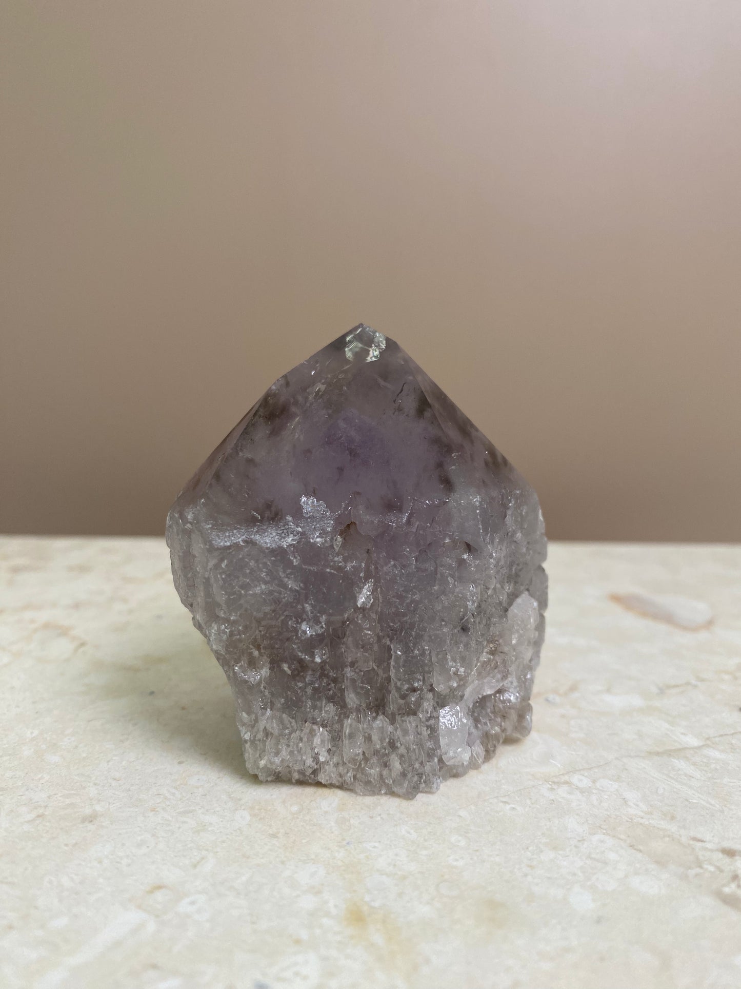 AMETHYST PHANTOM RAW POINT CUT BASE #3