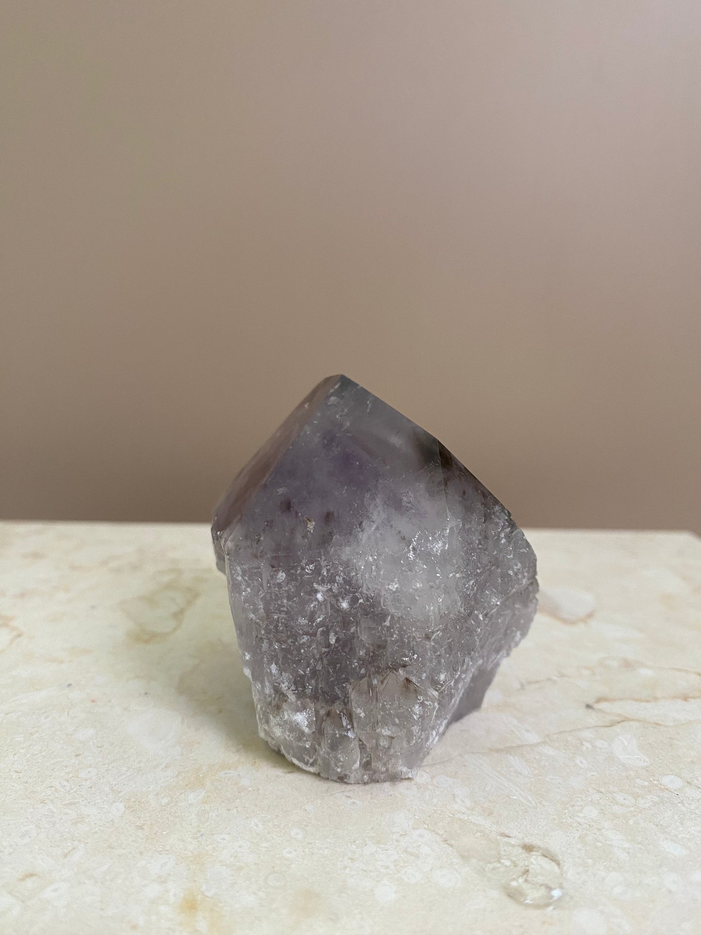 AMETHYST PHANTOM RAW POINT CUT BASE #4