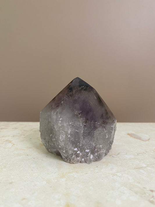 AMETHYST PHANTOM RAW POINT CUT BASE #4