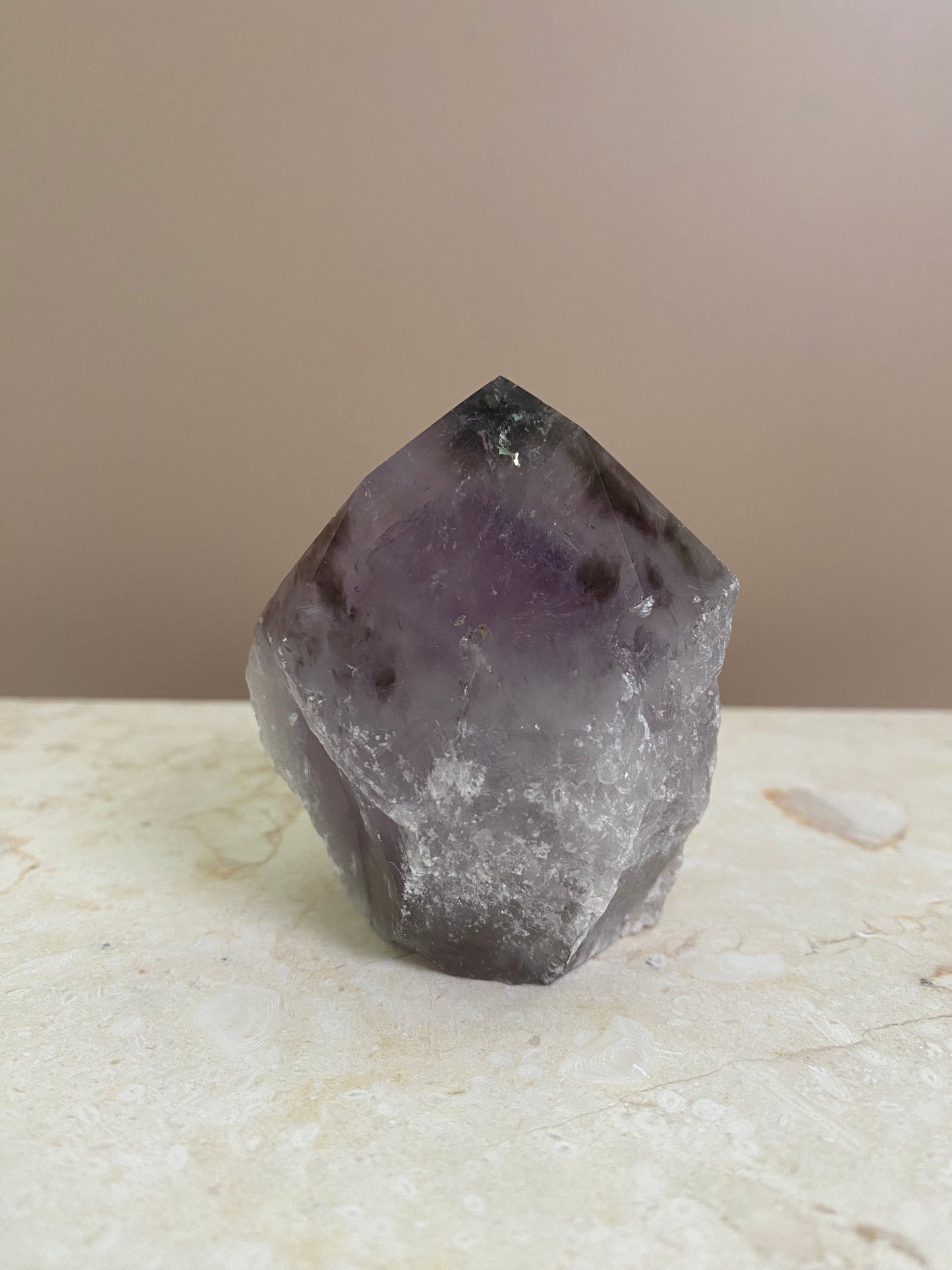 AMETHYST PHANTOM RAW POINT CUT BASE #5