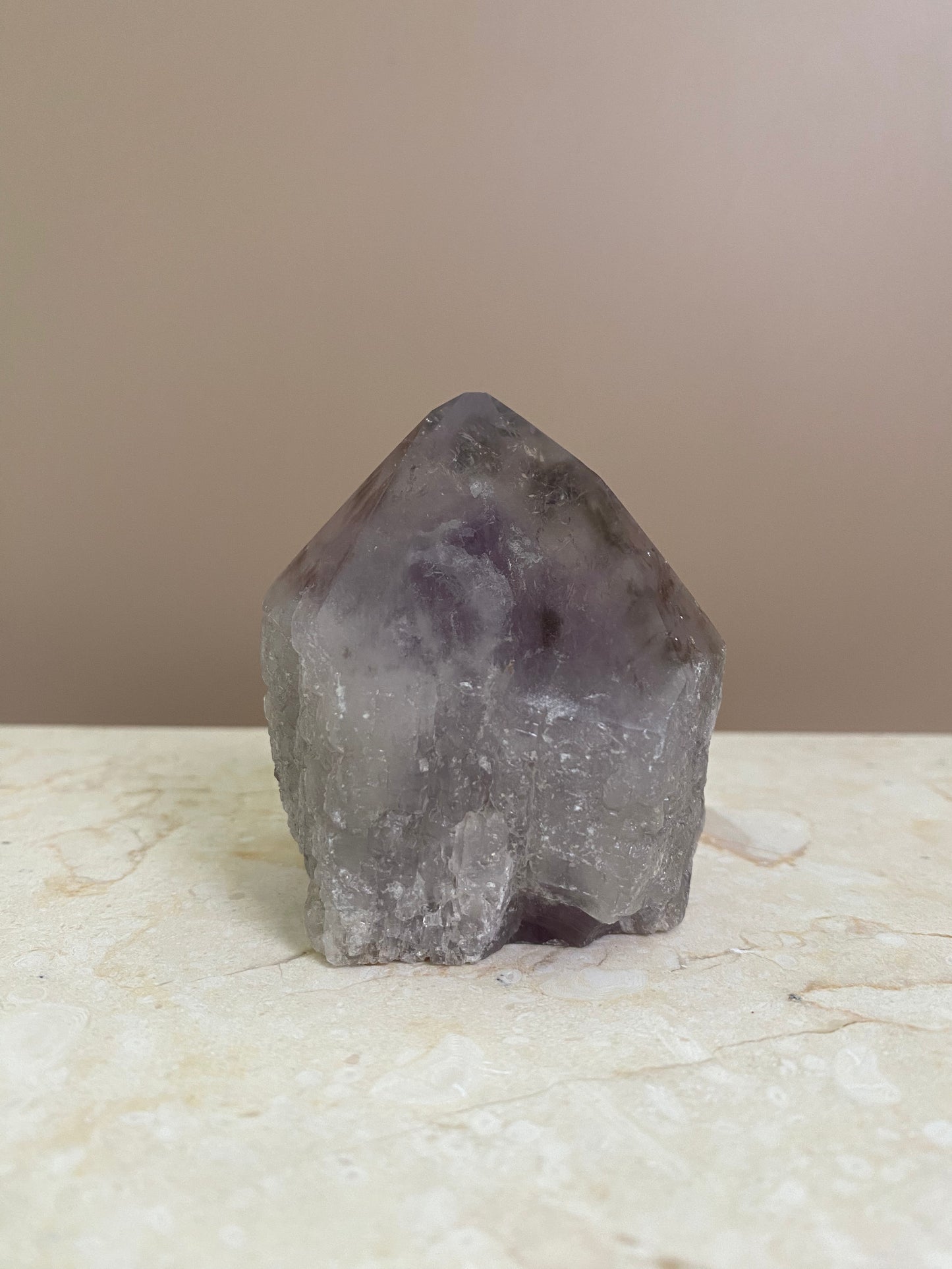 AMETHYST PHANTOM RAW POINT CUT BASE #6