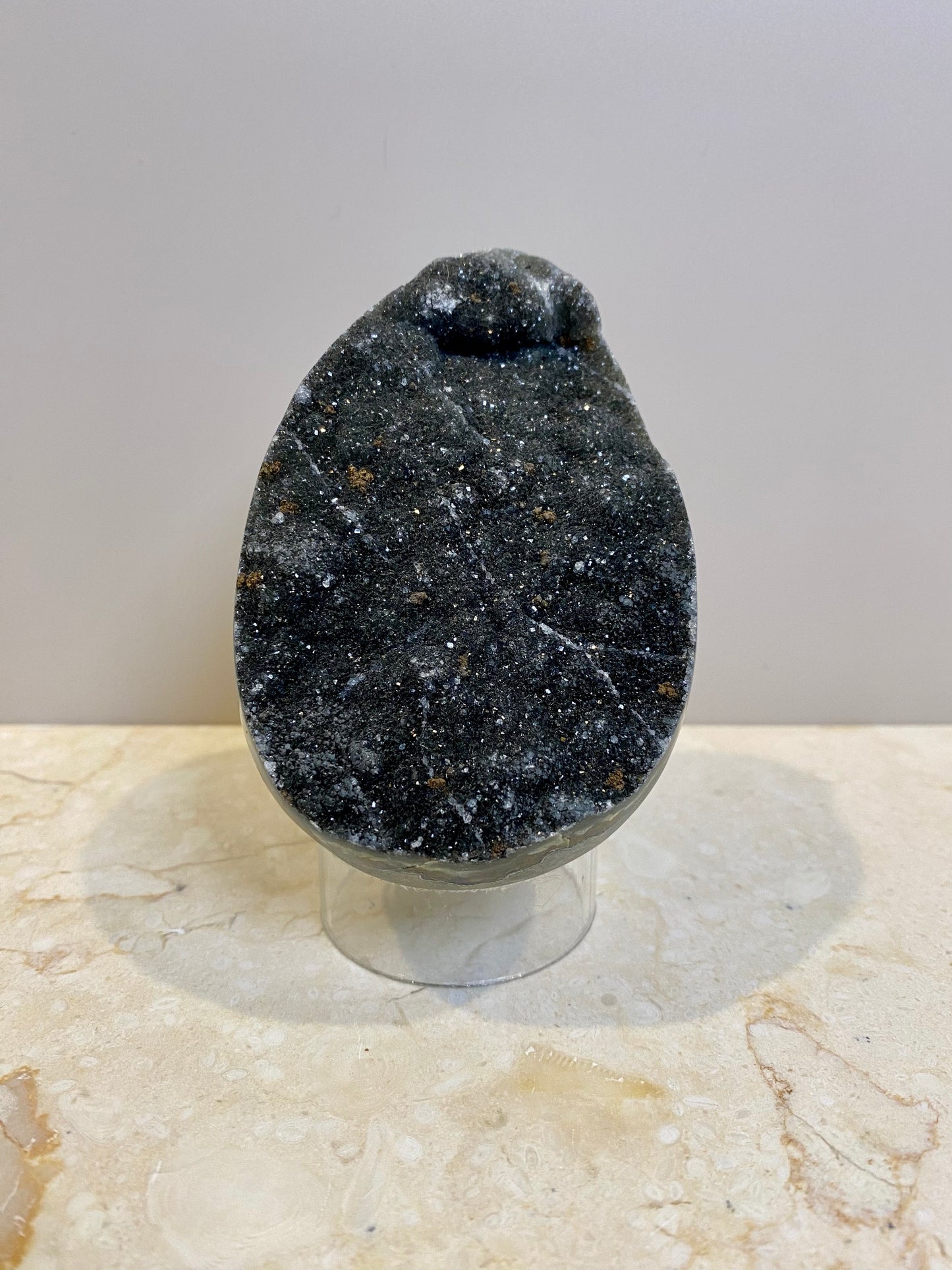 BLACK AMETHYST EGG CLUSTER #6