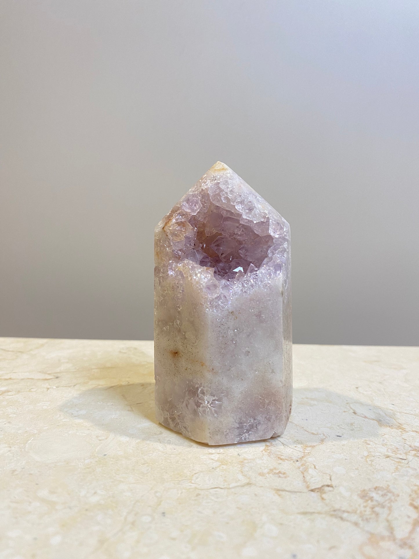 PINK AMETHYST GEODE TOWER'S