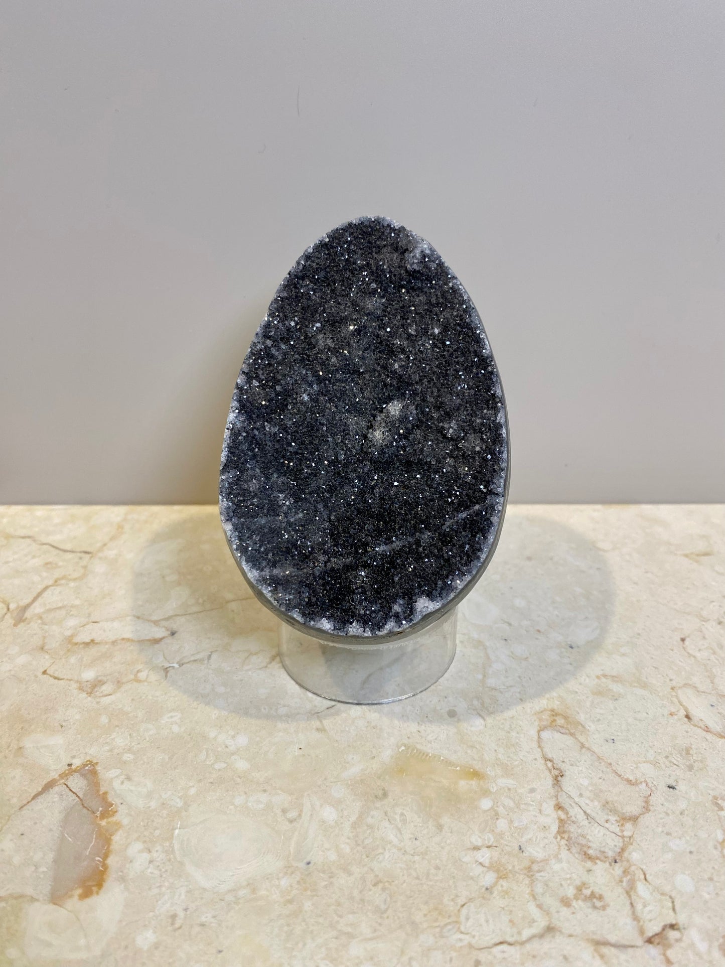 BLACK AMETHYST EGG CLUSTER #7