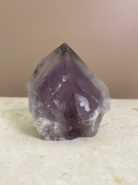 AMETHYST PHANTOM RAW POINT CUT BASE #8