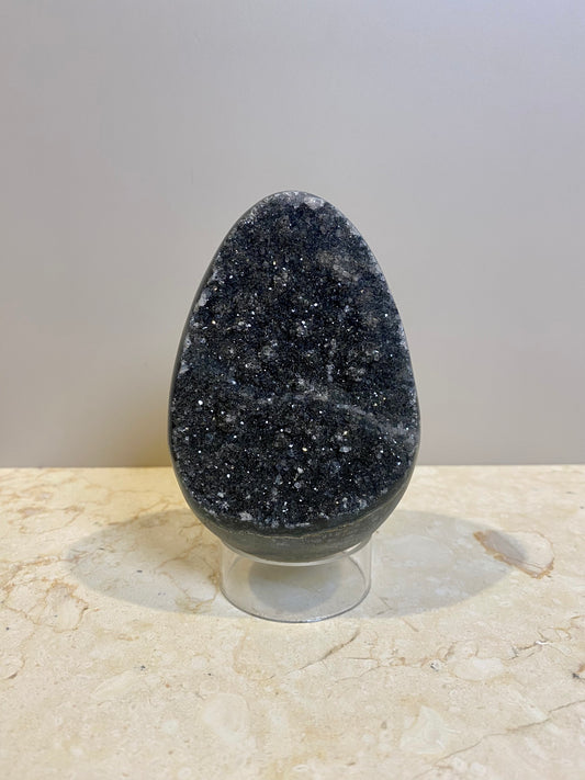 BLACK AMETHYST EGG CLUSTER #8