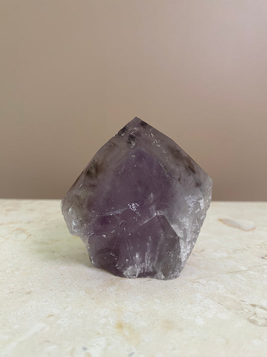 AMETHYST PHANTOM RAW POINT CUT BASE #9