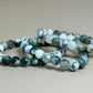 MOSS AGATE BEAD BRACELET