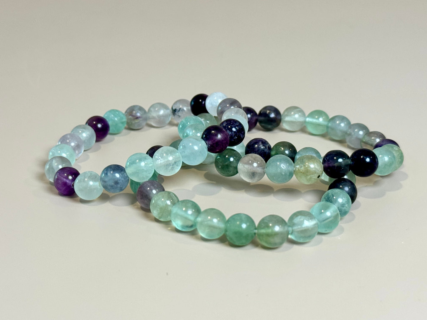 FLUORITE BEAD BRACELET