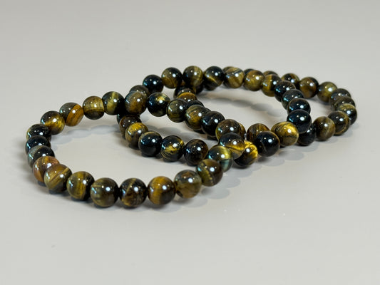 TIGER EYE BEADED BRACELET