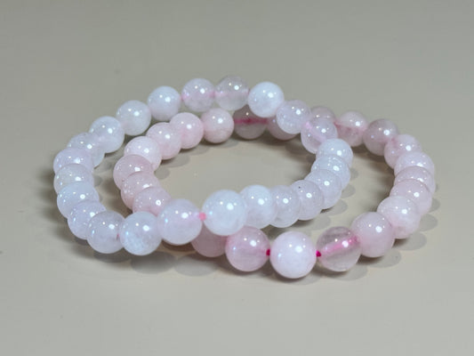 ROSE QUARTZ BEADED BRACELET