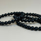 BLACK OBSIDIAN BEADED BRACELET