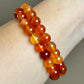 CARNELIAN BEADED BRACELET