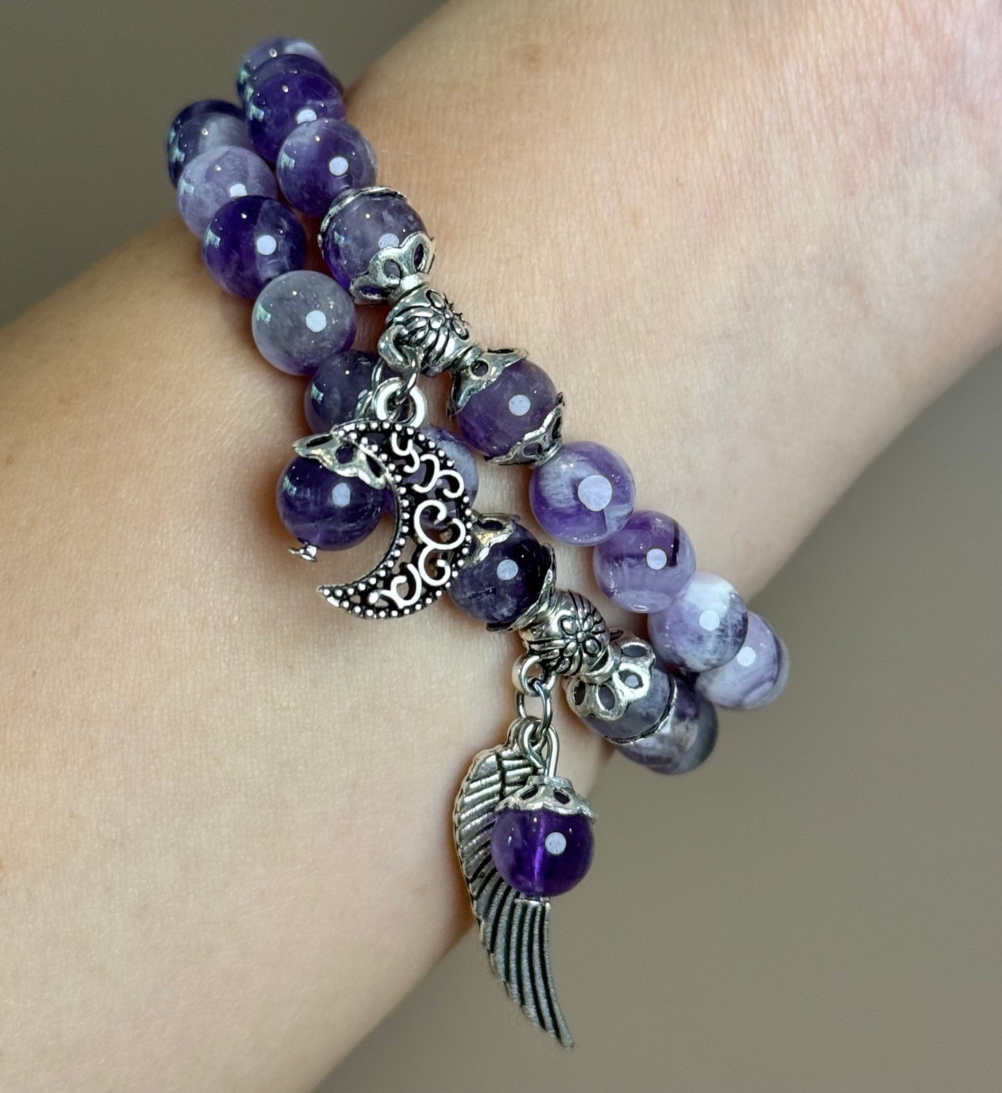 AMETHYST CHARM BRACELET