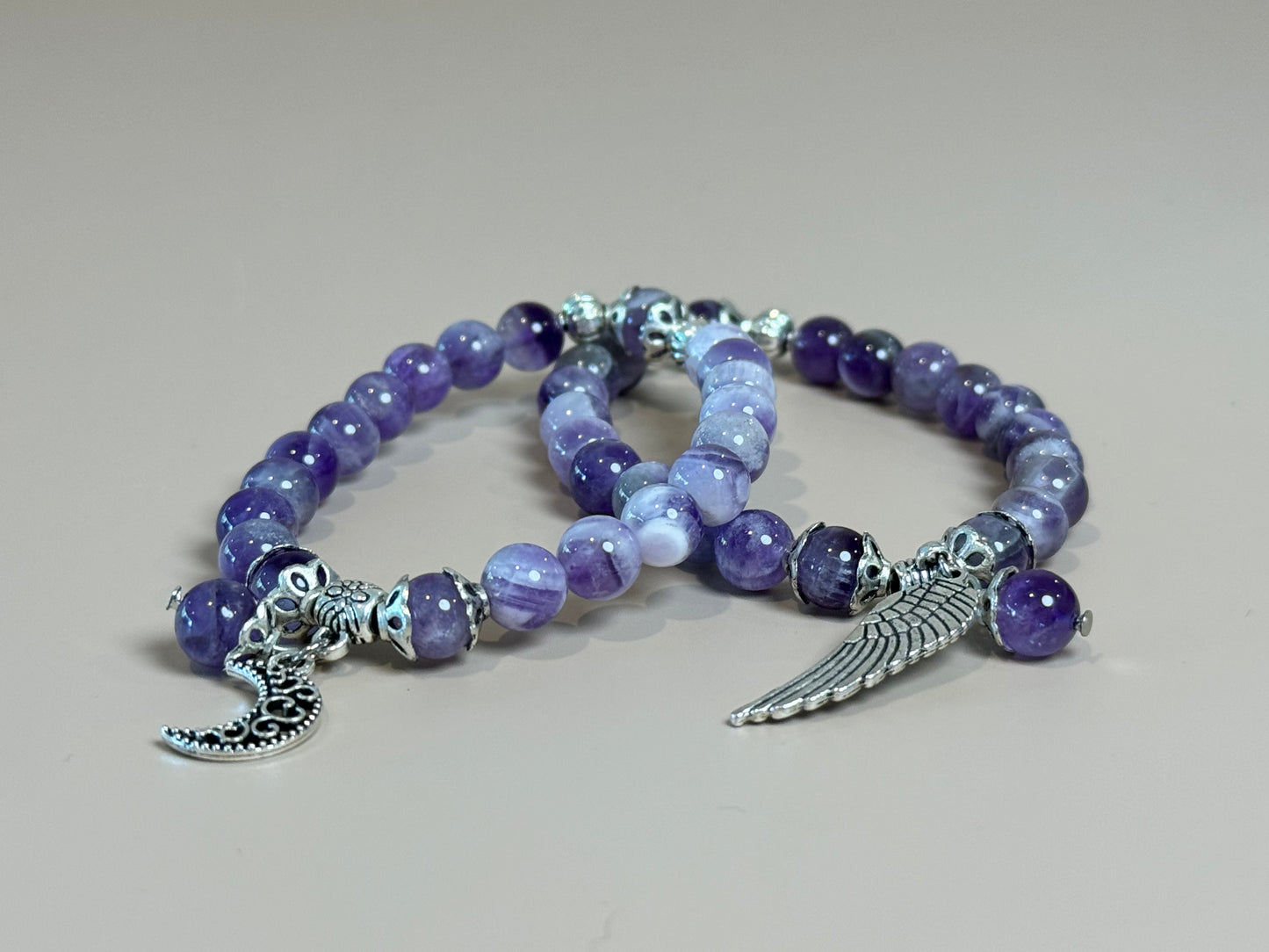 AMETHYST CHARM BRACELET