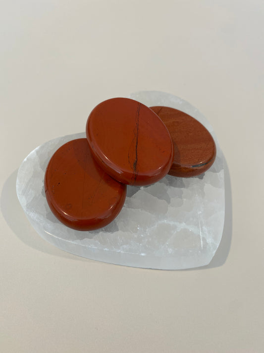 RED JASPER WORRY STONE